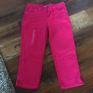 Jones New York ankle pants pink 12 NWT stretch